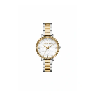 Abbildung von Michael Kors Damen Analog Quarz Uhr mit Edelstahl Armband MK4918