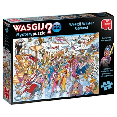 Abbildung von JUMBO Spiele Puzzle 25012 Wasgij Mystery 22 Die Winterspiele 1000 Teile, Puzzleteile, Made in Europe