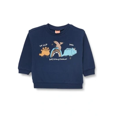 Abbildung von Koton Babyboy Sweatshirt Dinosaur Printed Long Sleeve Crew Neck Textured Cotton
