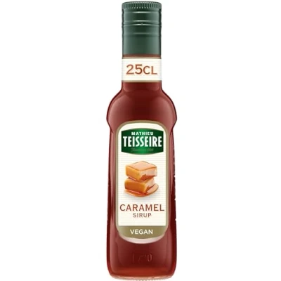 Abbildung von Mathieu Teisseire Karamell Sirup, für Getränke, Erfrischungsgetränke, Cocktails, Kaffee und Desserts, Flasche 25 cl