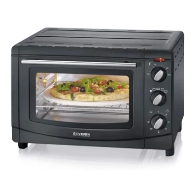 Abbildung von Severin 2 in 1 Toaster 2068, für Pizza, Kuchen, Brötchen, 1500 W, Back und Toastofen 20 Liter, 100C 230C, Watt, inkl. Zubehör