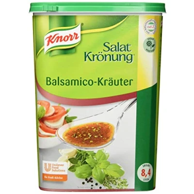 Abbildung von Knorr Salatkrönung Balsamico Kräuter Dressing (Salatdressing einfach zuzubereiten, flexibel einsetzbare Salatsoße) 1er Pack (1 x 1 kg)