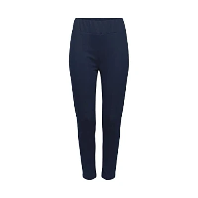 Abbildung von Esprit Check WITH Pattern Leggings Hosen, Damen, Größe: 42 44, Marine
