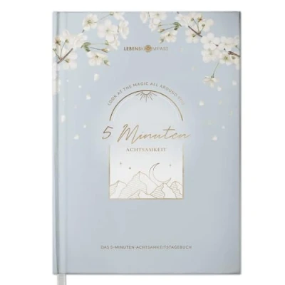 Abbildung von 5 Minuten Achtsamkeitstagebuch “Calm von Lebenskompass® Tagebuch für mehr Dankbarkeit, Achtsamkeit, Selbstliebe &amp; Motivation Journal deine Persönlichkeitsentwicklung