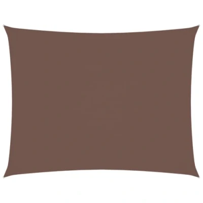 Abbildung von vidaXL Sonnensegel Wasserfest Sonnenschutz Windschutz Sonnendach UV Schutz Garten Terrasse Balkon Oxford Gewebe Rechteckig 4x6m Braun