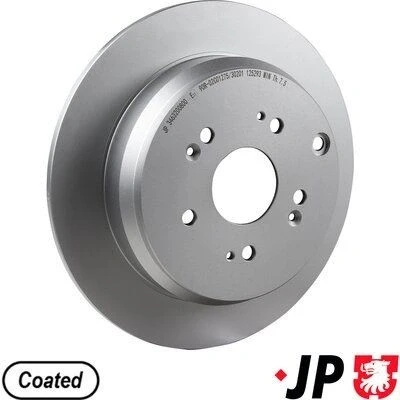 Abbildung von JP GROUP 3463200800 Bremsscheibe Hinterachse 305 9 5 voll beschichtet HONDA: CR V 2,
