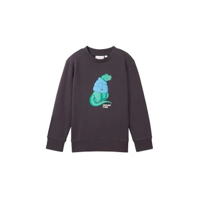 Abbildung von TOM Tailor MIT PRINT Sweatshirt für Kinder, Größe: 92/98, Coal grey