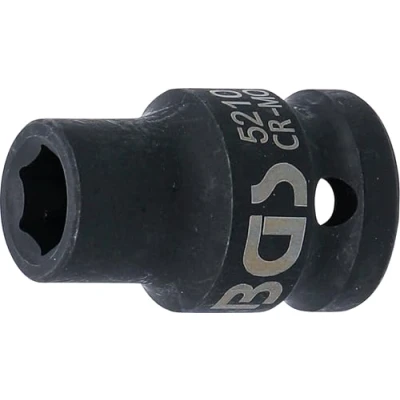 Abbildung von BGS 5210 Kraft Steckschlüssel Einsatz Sechskant 12,5 mm (1/2&quot;) SW 10