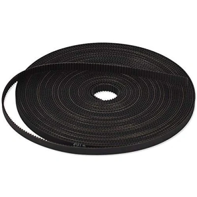 Abbildung von 3D Druck GT2 Zahnriemen, TUZUK 5 Meter (16,4 Fuß) Zahnriemen 2 mm Abstand 6 Breite Gummifaserglas Passend für RepRap Prusa Mendel Rostock CR 10 Ender 3 Drucker Schwarz