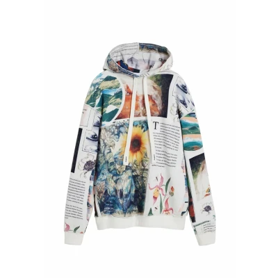 Abbildung von Desigual Kapuzenpullover, Herren, Größe: Small, White