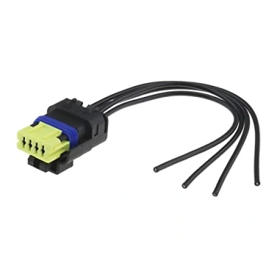 Abbildung von ECSiNG Kfz Kraftstoffpumpenkabel, Kabelbaum Stecker, 4 polig, 8201348602, 15 cm, Kraftstoffpumpe, Tanksensor, Automobil Ersatzteile