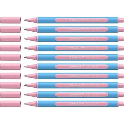 Abbildung von Schneider Slider Edge Pastell XB Kugelschreiber (Dreikant Stifte mit Strichbreite XB) 10 Stück rose