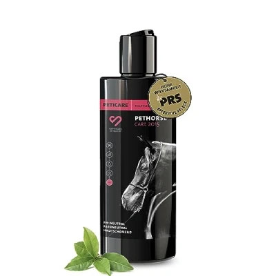 Abbildung von Peticare pH neutrales Pferde Shampoo, farbneutral, alle Rassen, sanfte Reinigung 250 ml