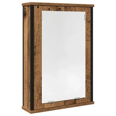 Abbildung von vidaXL Bad Spiegelschrank Altholz Optik 42x12x60 cm Holzwerkstoff