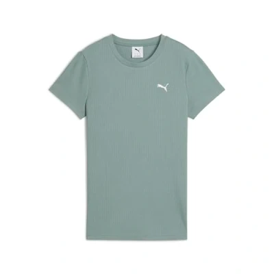 Abbildung von PUMA Unisex ESS Elevated Rib Tee T Shirts, Green Moon,