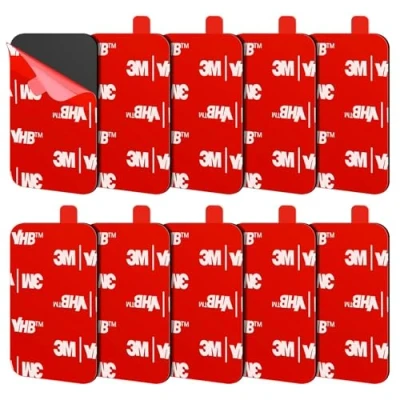 Abbildung von FIXCHORD 3M VHB 5930 Doppelseitiges Klebepads Extra Stark, 10St Klebeband, Montageband, wasser &amp; temperaturbeständig für Autos, Häusern und Büros, Action Kameras 44 * 34mm