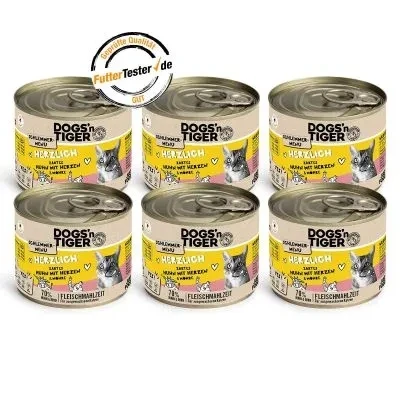 Abbildung von Adult, Katzenfutter, Herzlich, Katzen Nassfutter, Getreidefrei, Huhn, Rinderherzen &amp; Karotte, 6x 200g 6x200g