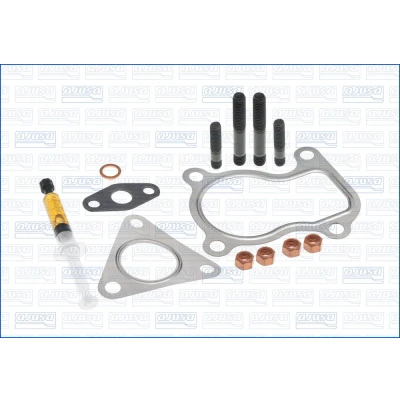 Abbildung von AJUSA JTC11004 Montagesatz, Lader with studs, syringe oil mit Dichtungen Montageanleitung VOLKSWAGEN: Lupo / 3L, Polo IV Schrägheck