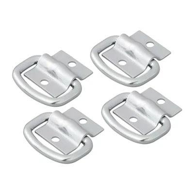 Abbildung von APT 4er Set Zurrmulden 2 teilig 42 x 36mm Anhänger Zurrösen verzinkt, 56 37mm Ringöse, Bruchlast 1065kg, Ladungssicherung, Anhängerösen