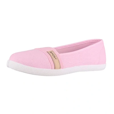 Abbildung von Elara Damen Ballerina Flache Bequeme Slipper Chunkyrayan BD1412 Rosa 41