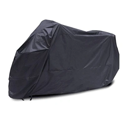 Abbildung von logei® Motorrad Ganzgarage Abdeckplane Abdeckung Garage Faltgarage Wetterschutz Schutzhülle Motorradplane Cover Roller Regenschutz Schwarz XXL:245 * 105 125