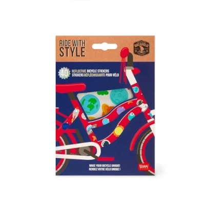 Abbildung von Legami Babys (Jungen) Fahrrad Ride with Style, reflektierende Aufkleber, beständig gegen Sonne und Regen, einfach anzubringen zu entfernen, Fahrraddekoration für Kinder, Space, Standard