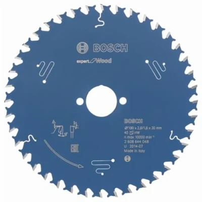 Abbildung von Bosch Professional Kreissägeblatt Expert for Wood (Holz, 190 x 30 2 mm, 40 Zähne, Zubehör Kreissäge)