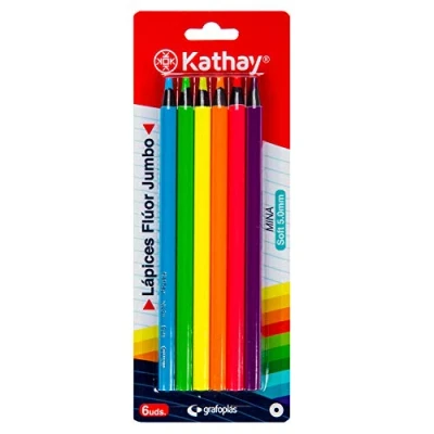 Abbildung von Kathay 86234499 Bleistifte, Neonfarben, Jumbo, weiche Spitze 5 mm