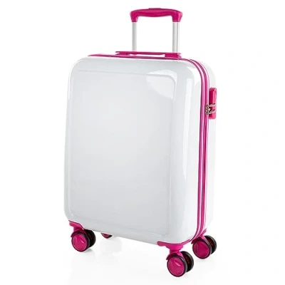 Abbildung von ITACA Leicht Koffer Set Polycarbonat Reisekoffer für Flugreisen Dauerhaft Hartschalenkoffer Kofferset Hartschale mit TSA Kombinationsschloss Robuster und Leichter Reiseko, Weiß Fuchsia