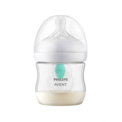 Abbildung von Philips Avent Natural Flasche mit Responsivem Schnuller und AirFree Antikolikaufsatz 125ml, 1 Stück (Modell SCY670/01)