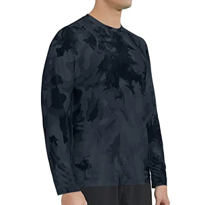 Abbildung von MEETWEE UV Shirt Herren Langarmshirt Schwimmshirt UPF 50+ Lose Stretch Schutz Longsleeve Rashguard für Surfen Schwimmen Running