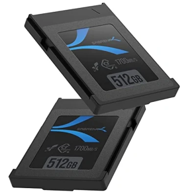 Abbildung von SABRENT 2 Pack CFexpress Speicherkarte Typ B 512gb (1700 MB/s Lesen, 1500MB/s Schreiben, cf Express Memory Card 8k raw für DSLR kameras (CF XTBT 512x2)