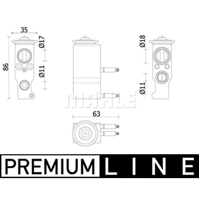 Abbildung von MAHLE ORIGINAL AVE 143 000P Expansionsventil