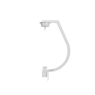 Abbildung von EUROLITE Stativhalterung mit Motor für Spiegelkugeln bis zu 30cm sw Geschwungene 30 cm weiß