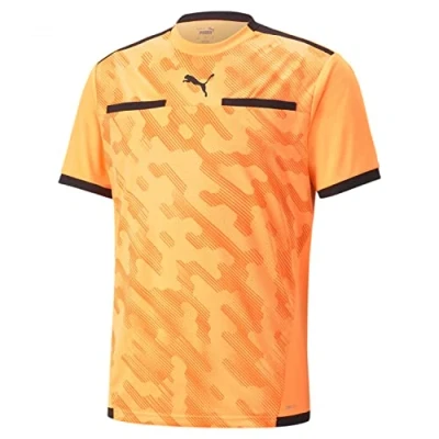 Abbildung von Puma LIGA Tshirt print, Herren, Größe: XL, Orangeschwarz