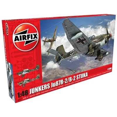 Abbildung von Junkers JU87B 2/R 2, 1:48, Modellbausatz, Grau