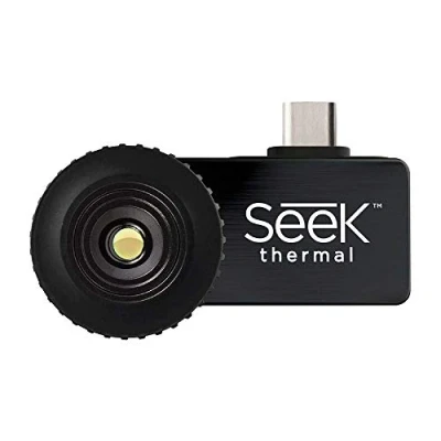 Abbildung von Seek Thermal Compact Wärmebildkamera mit USB C Anschluss und Wasserdichtem Schutzgehäuse Kompatibel Android Smartphones Schwarz