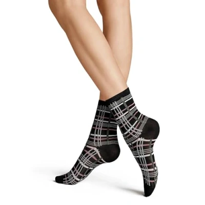 Abbildung von Hudson Damen Socken Grid Fashion Black 0005 39 42