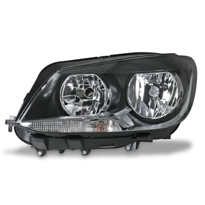 Abbildung von TYC 20 12476 05 2 Scheinwerfer links H7, H15 mit Tagfahrlicht für Rechtsverkehr Elektromotor VOLKSWAGEN: Caddy 3 Kombi, Touran I
