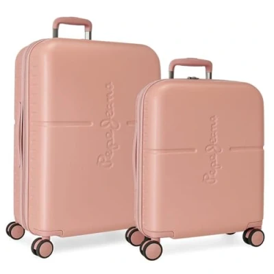 Abbildung von Pepe Jeans Highlight Koffer Set, 48 x 70 28 cm, Rosa, 48x70x28 cms, Kofferset