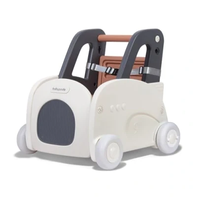 Abbildung von Leogreen Lauflernwagen Baby Push Pull Lauflernhilfe Spielzeug, 4 in 1 zum Sitzen und Stehen mit Rädern, Laufwagen Gehfrei Gehhilfe für 3 Jahre alte Mädchen Jungen Lernen Laufen