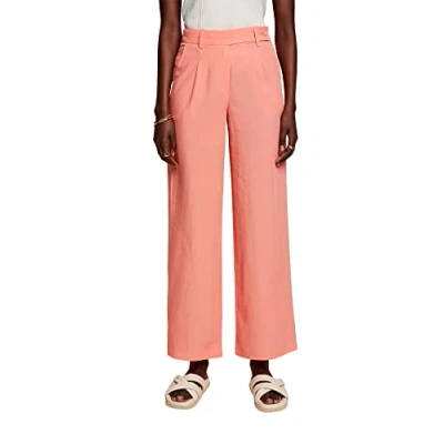 Abbildung von Esprit Collection WIDE LEG Stoffhose, Damen, Größe: 42x32, Coral