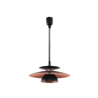 Abbildung von Eglo 31666 Zugpendelleuchte Hängeleuchte BRENDA in schwarz und kupfer, E27 max. 1X40W dimmbar höhenverstellbar