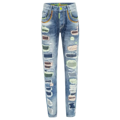 Abbildung von Cipo &amp; Baxx 5 Pocket Jeans &quot;Jeans&quot;, mit trendigen Used Elementen, CD658