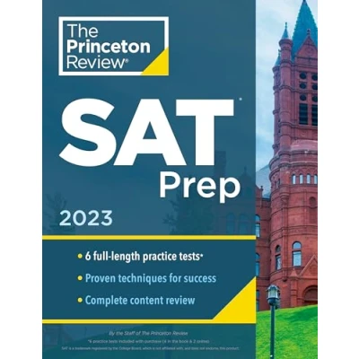 Abbildung von Princeton Review SAT Prep, 2023: 6 Practice Tests + &amp; Techniques Online Tools (College Test Preparation)