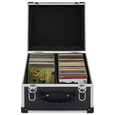 Abbildung von BBalm CD Koffer für 40 CDs Aluminium ABS Schwarz