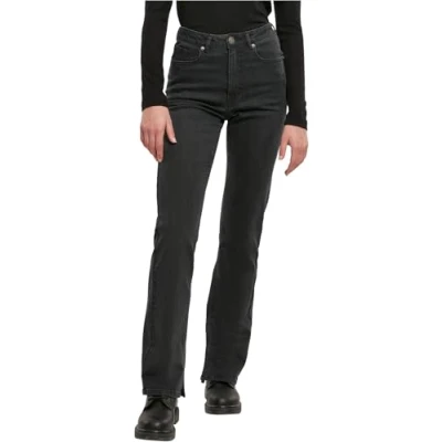 Abbildung von Urban Classics Jeans Straight Leg, Damen, Größe: 32, Black washed