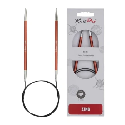 Abbildung von KnitPro K47102 Rundstricknadel, Metal, Braun, 60cm / 5.5mm