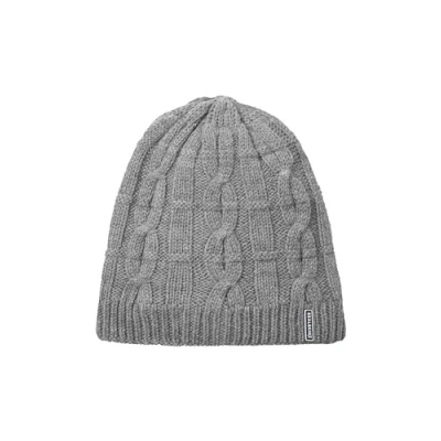 Abbildung von SEALSKINZ Blakeney Strickmütze für kaltes Wetter, mit Zopfmuster, wasserdicht, grau, Größe L/XL