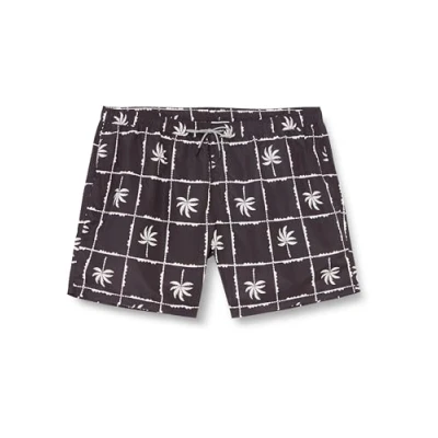Abbildung von JACK&amp;JONES PLUS Herren JPSTFIJI JJSWIM OCEANDAY SS24 LY PLS Badeshorts, Black, 44